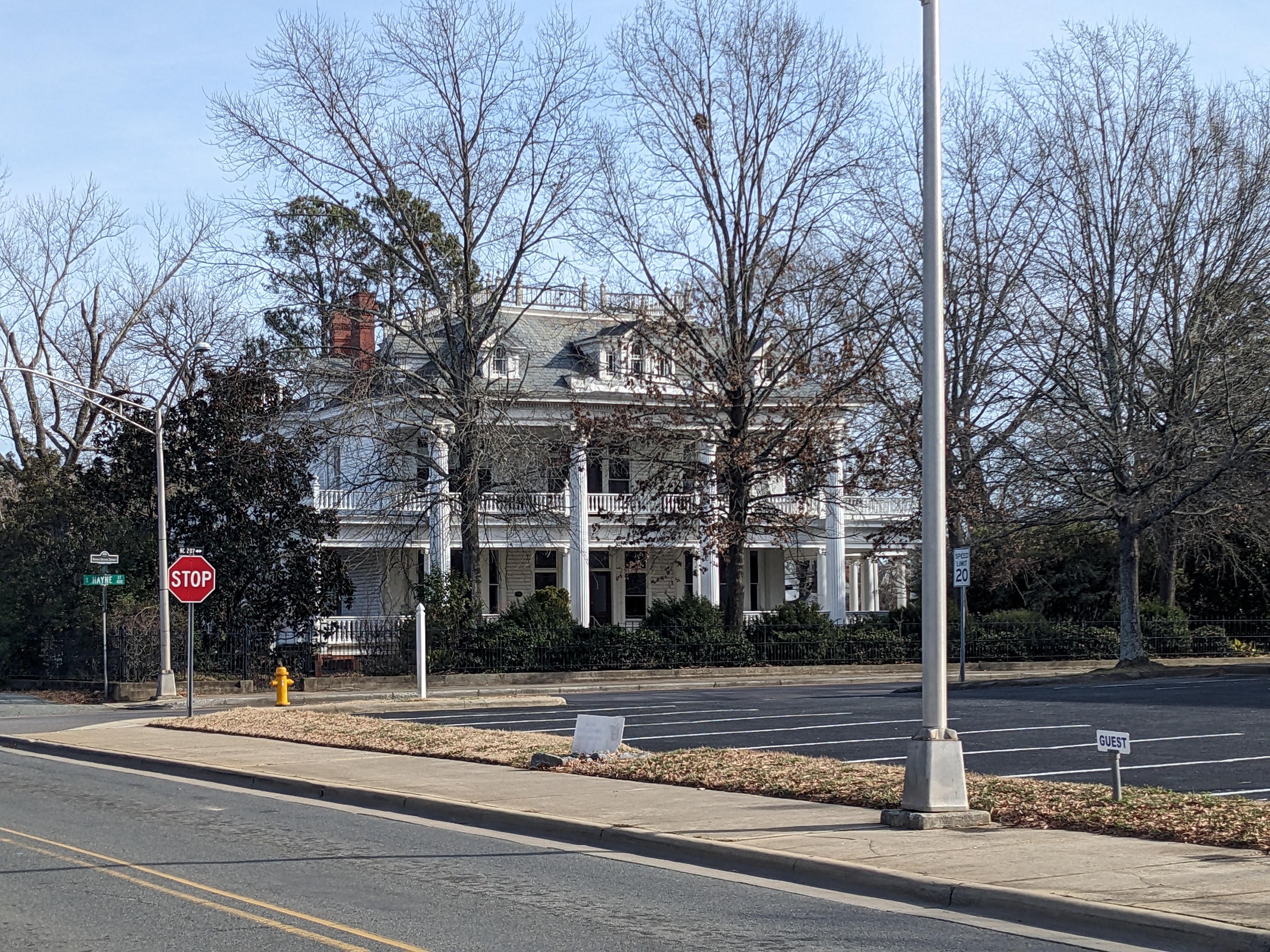  This is the Belk House in downtown Monroe, NC.  Built in 1900 by one of the brothers who started the Belk department stores, this house is now used for events.  It was a private residence for about 100 years before this.